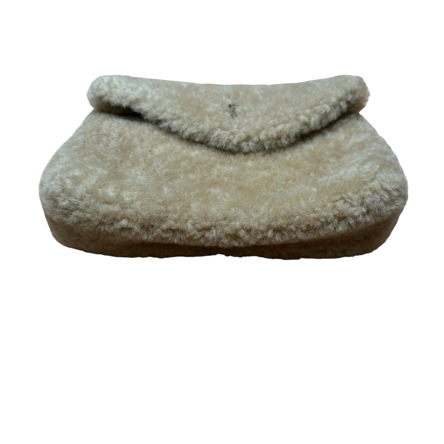 YSL Shearling Puffer Pouch