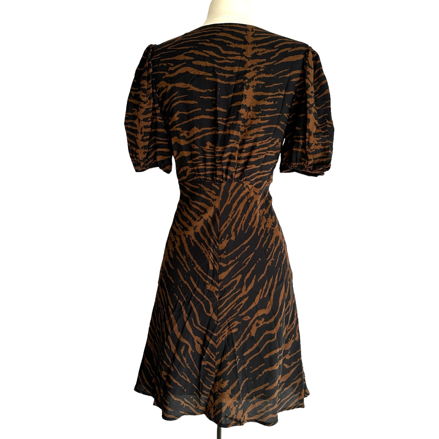 Black & Brown Mini Dress - 6