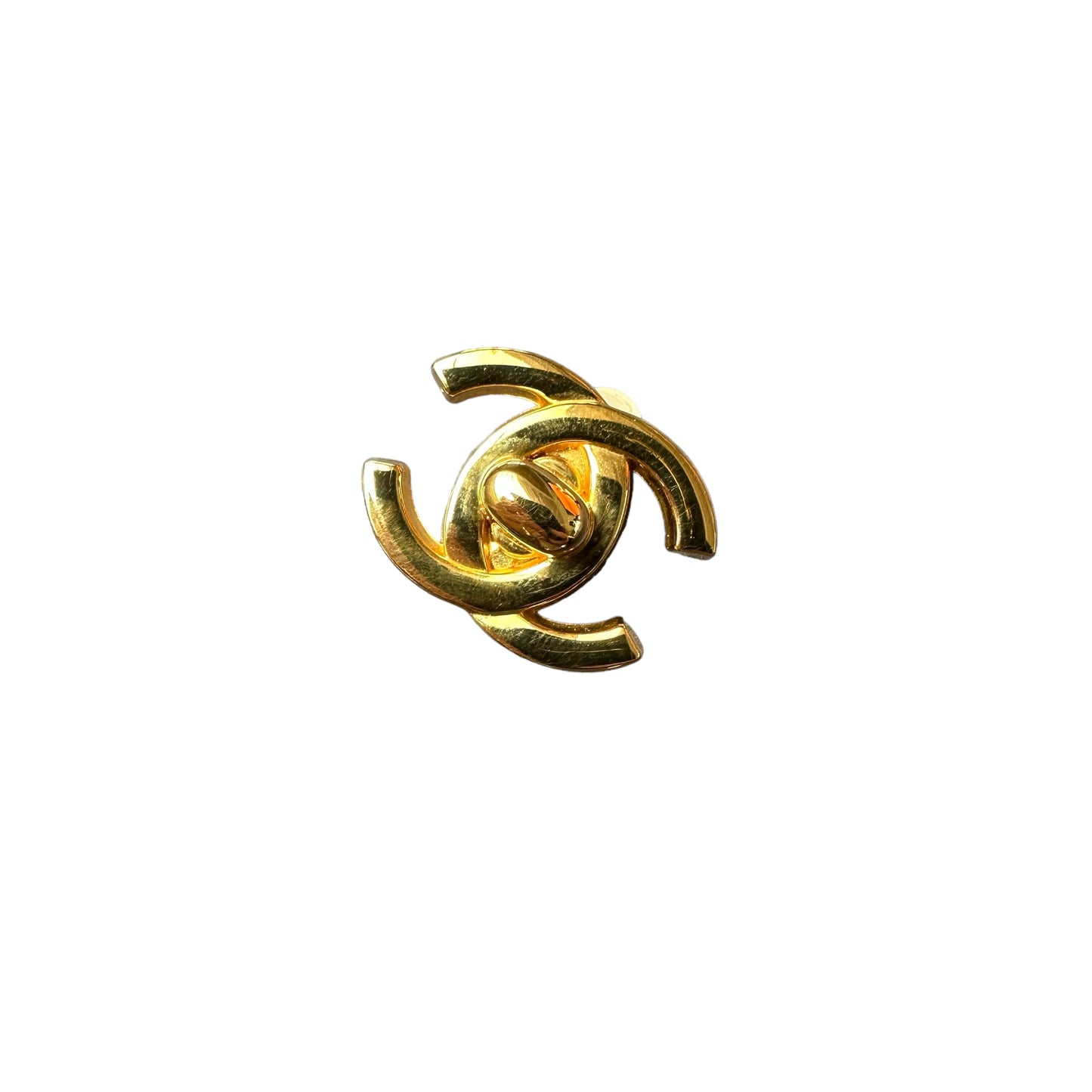 Vintage CC Logo Turn-Lock Clip-On Earrings