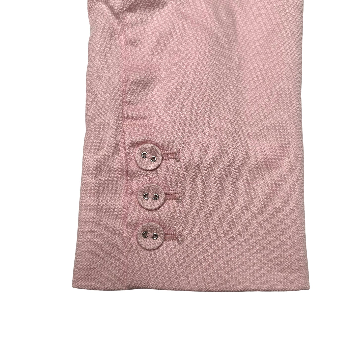 Pink Silk Cropped Blouse - S
