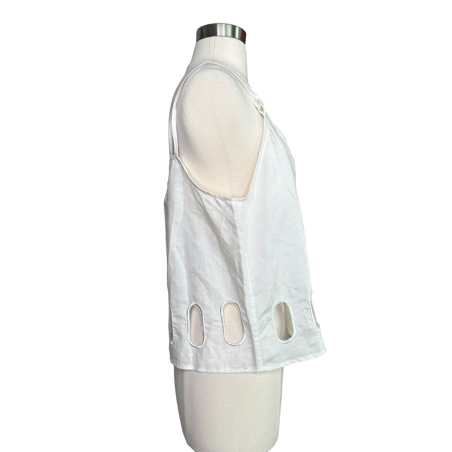 White Cutout Top - M