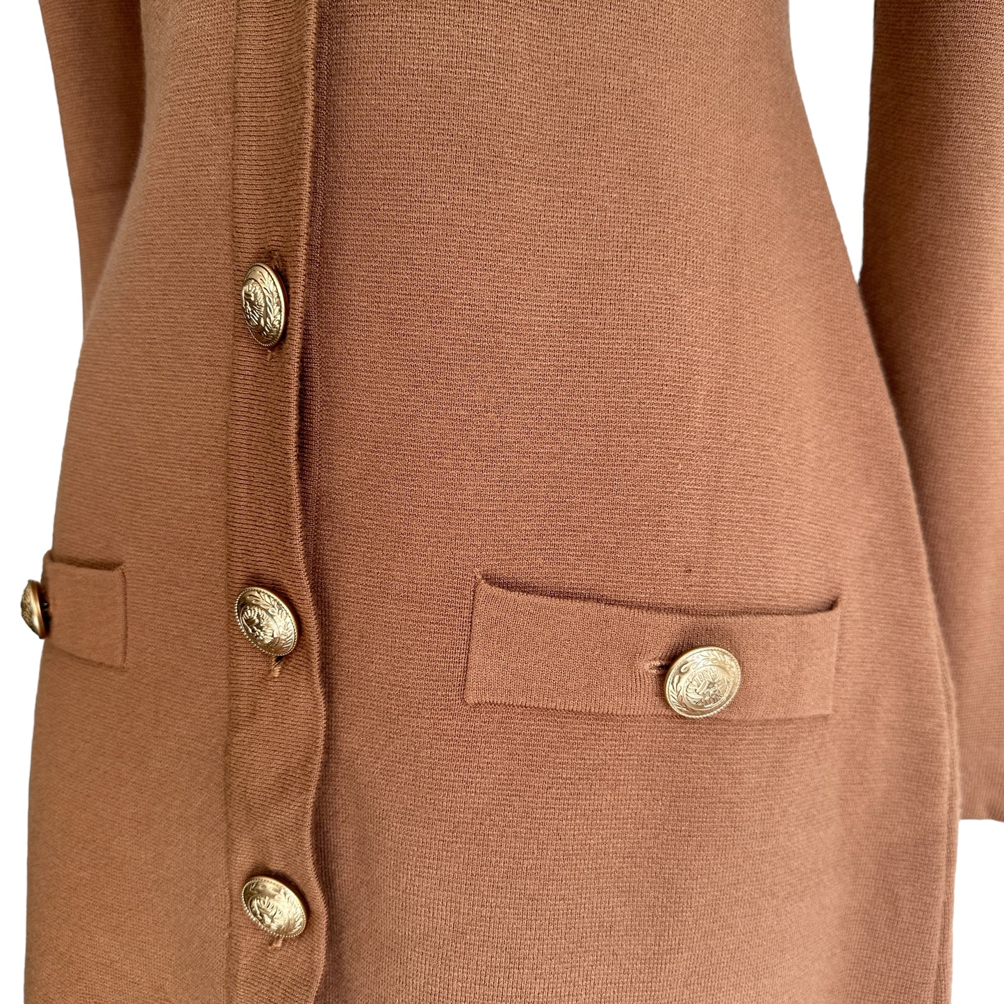 Brown & Gold Dress - S
