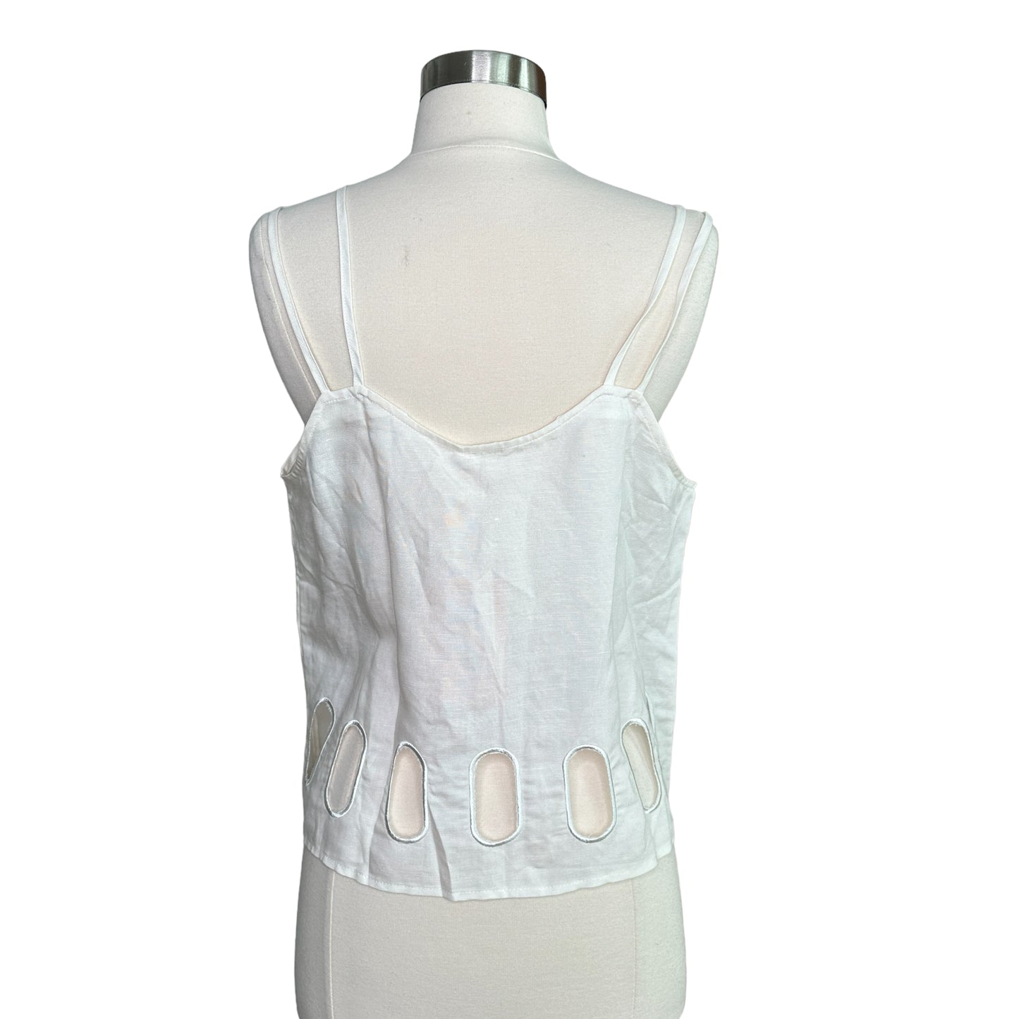 White Cutout Top - M