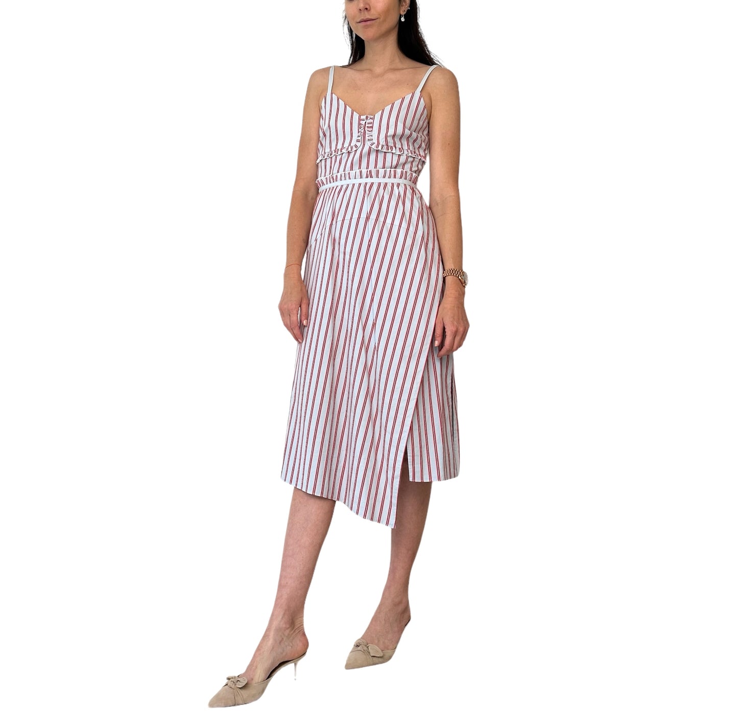Blue & White Striped Dress - XS