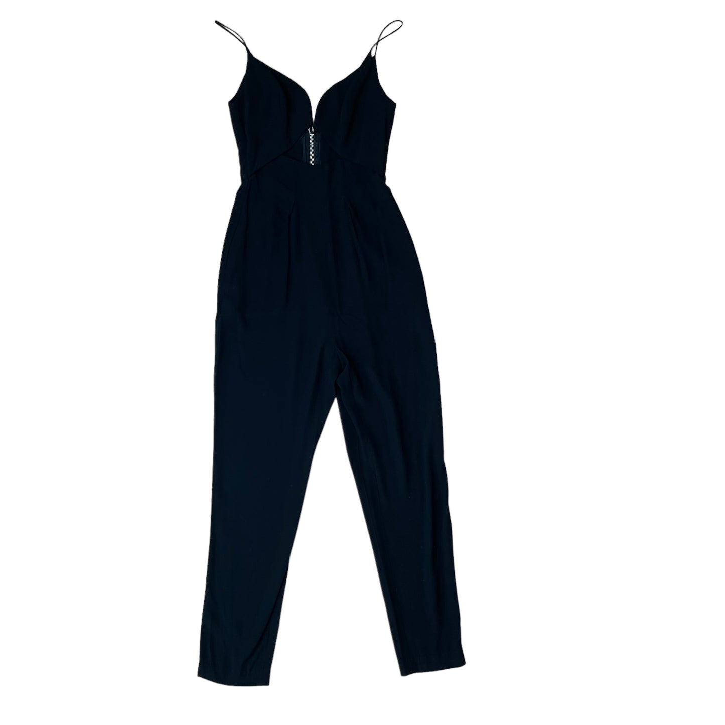 Black Cutout Jumpsuit - 0