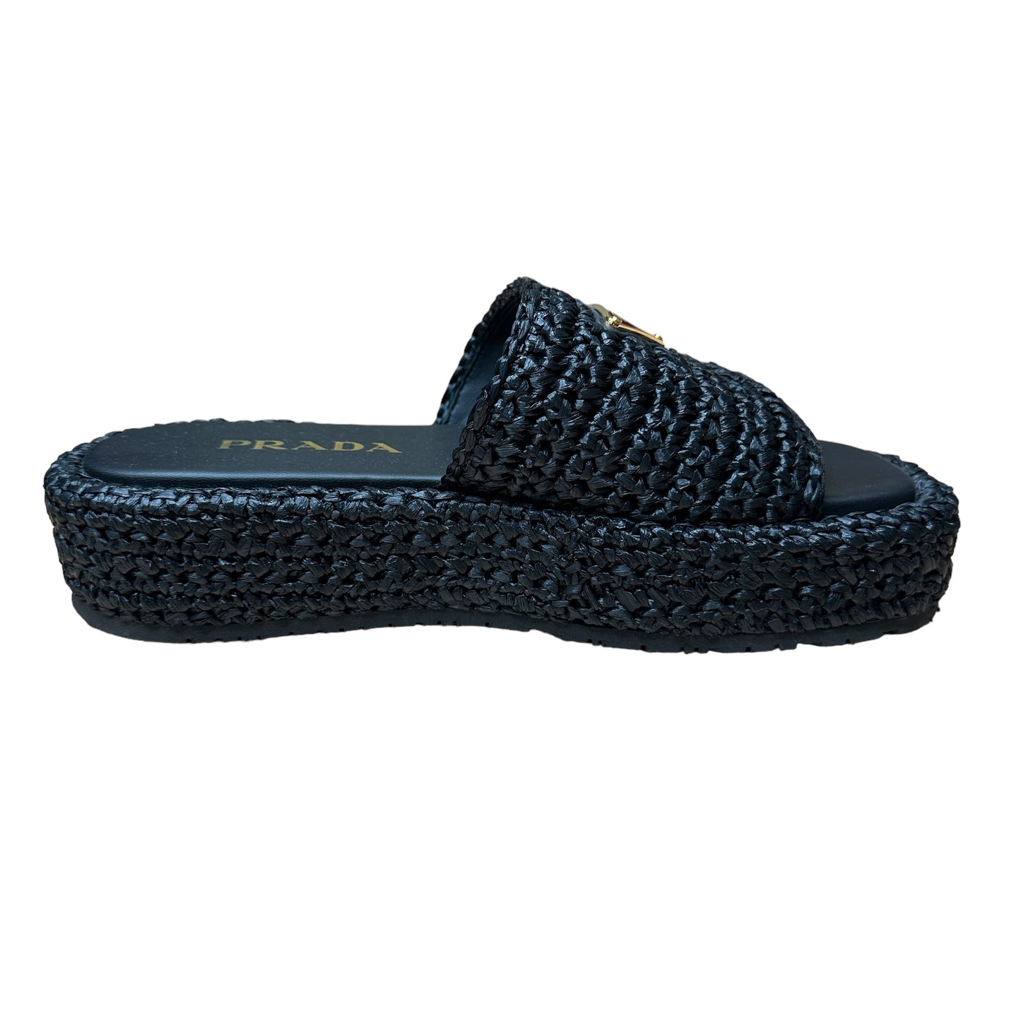 Raffia Logo Sandals - 6