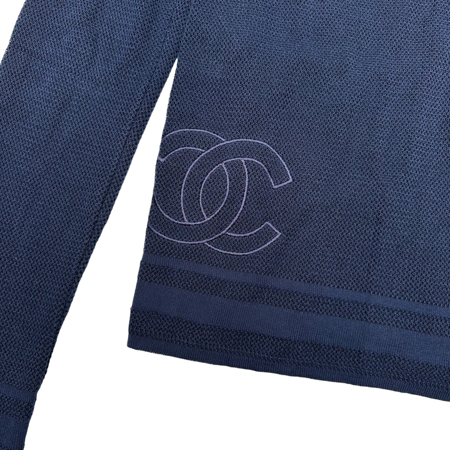 Navy Zipper Sweater - S/M