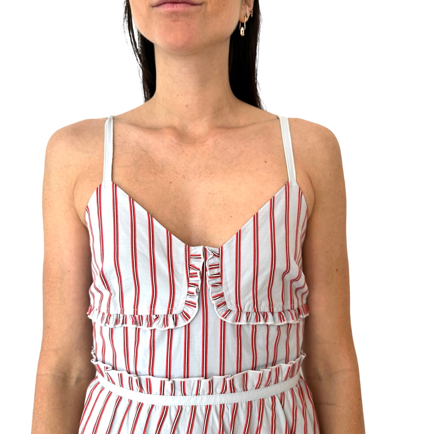 Blue & White Striped Dress - XS