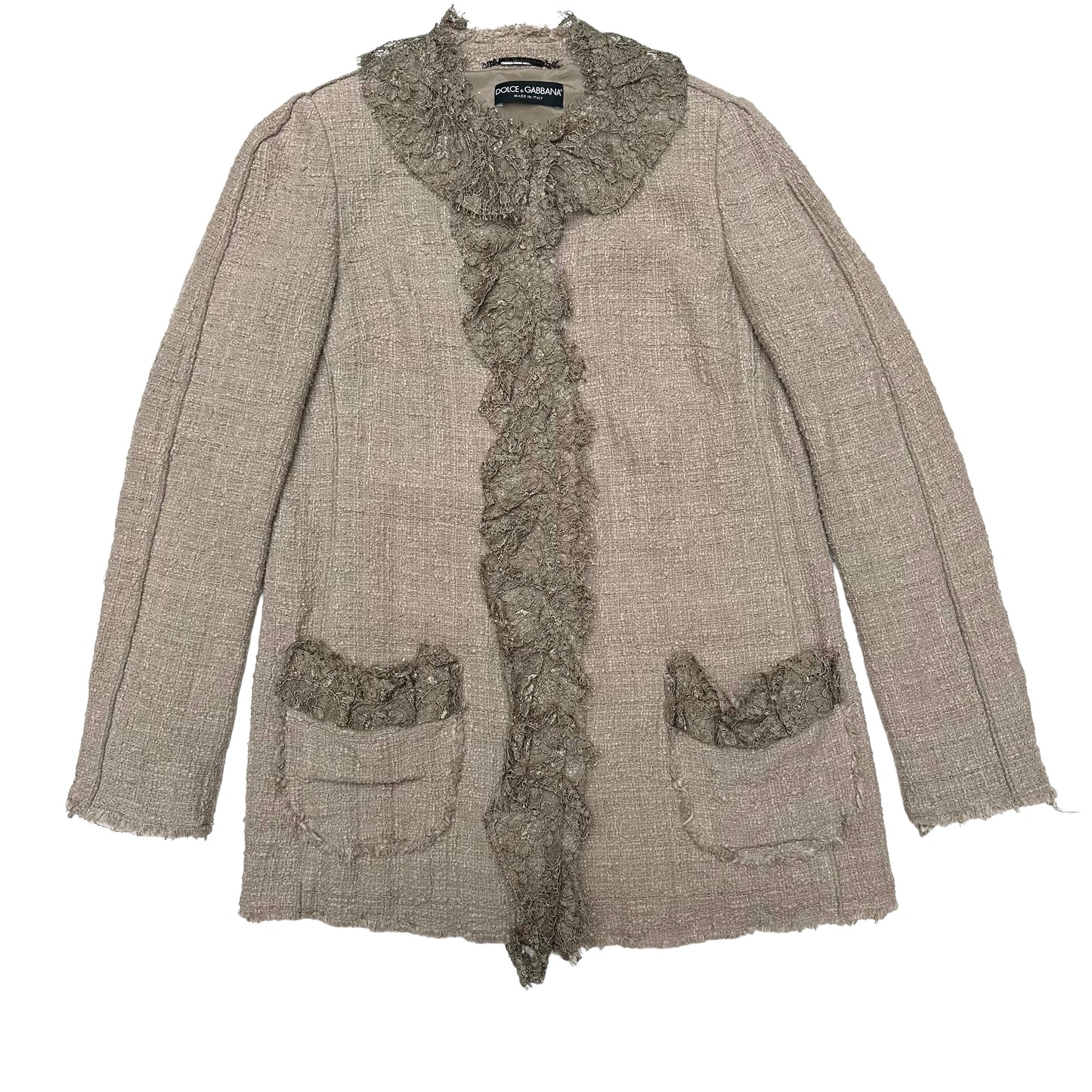 Blush Laced Blazer - L