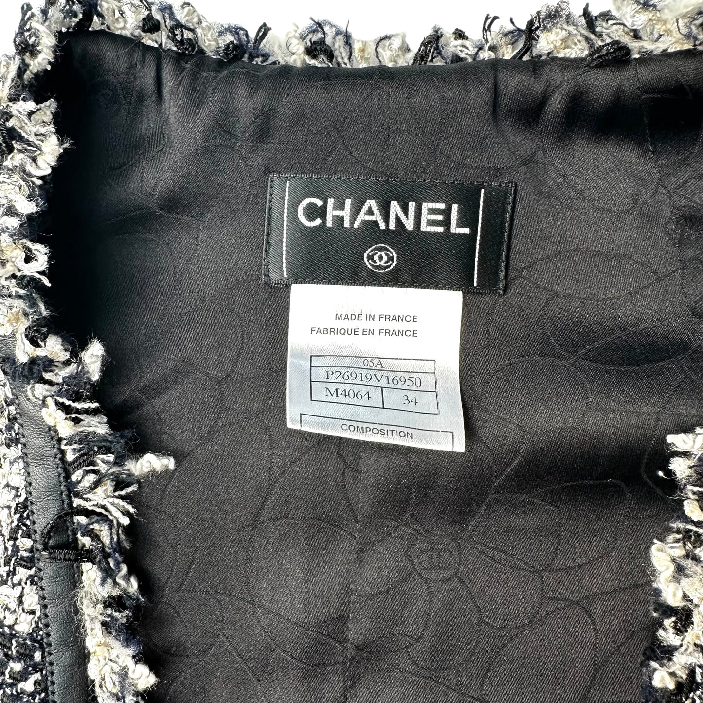 Black & White Tweed Vest - XS