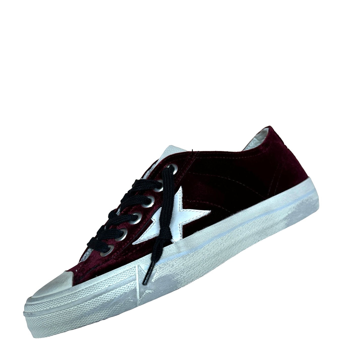 Purple Velvet Sneakers - 7