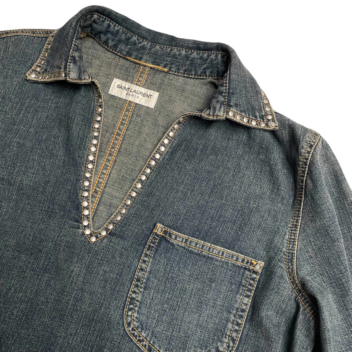 Blue Wash Denim Dress - M
