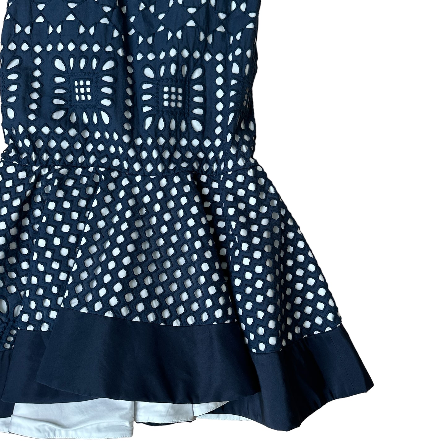 Navy & White Mermaid Dress - S