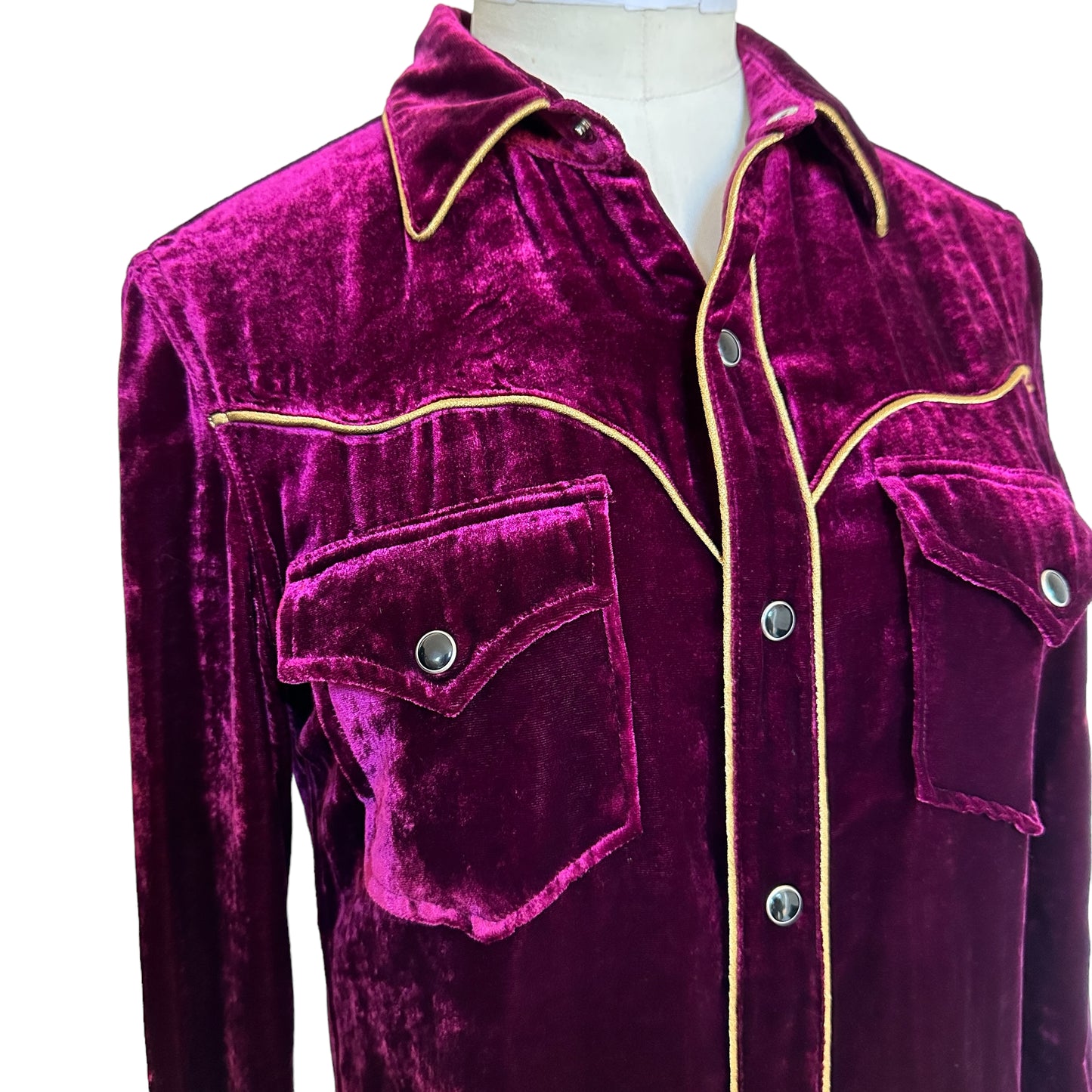 Purple Velvet Dress - XS