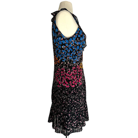 Black Floral Dress -  S