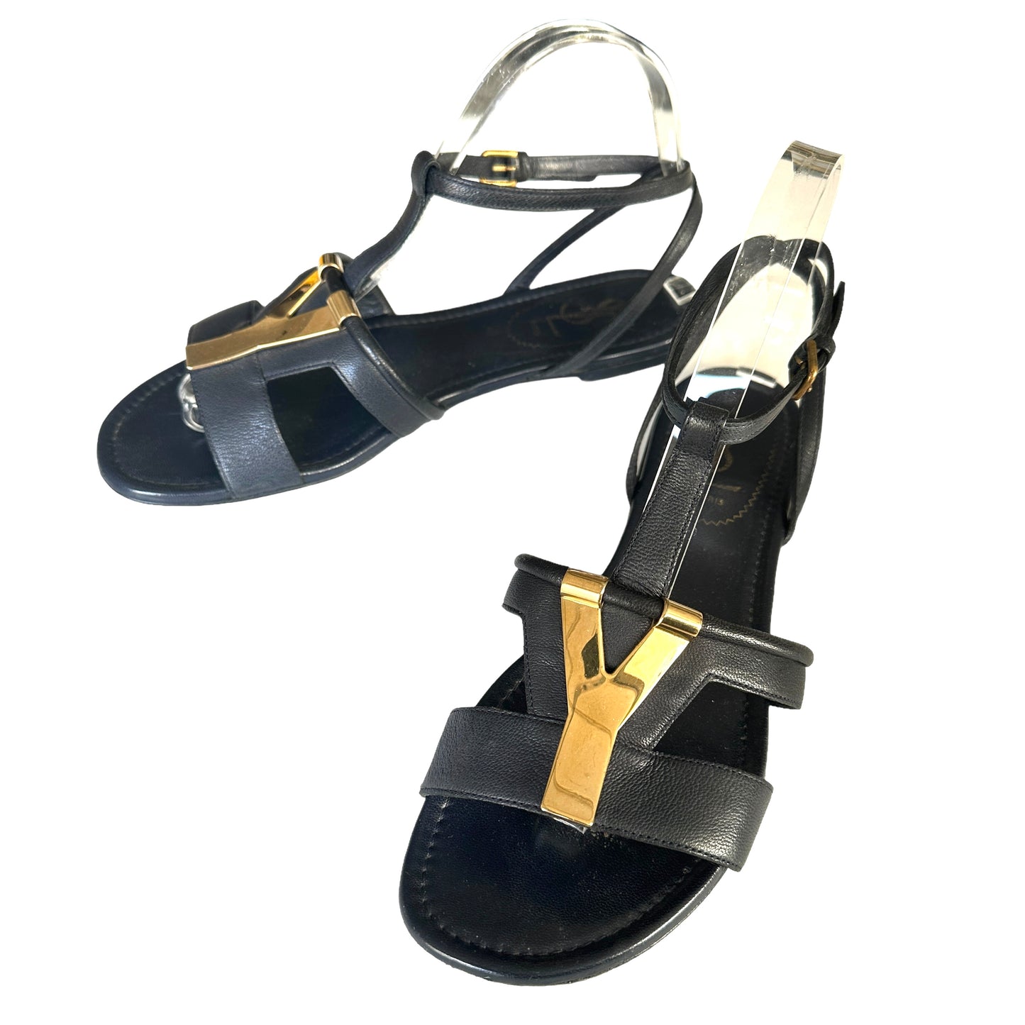 Navy Logo Sandals - 8