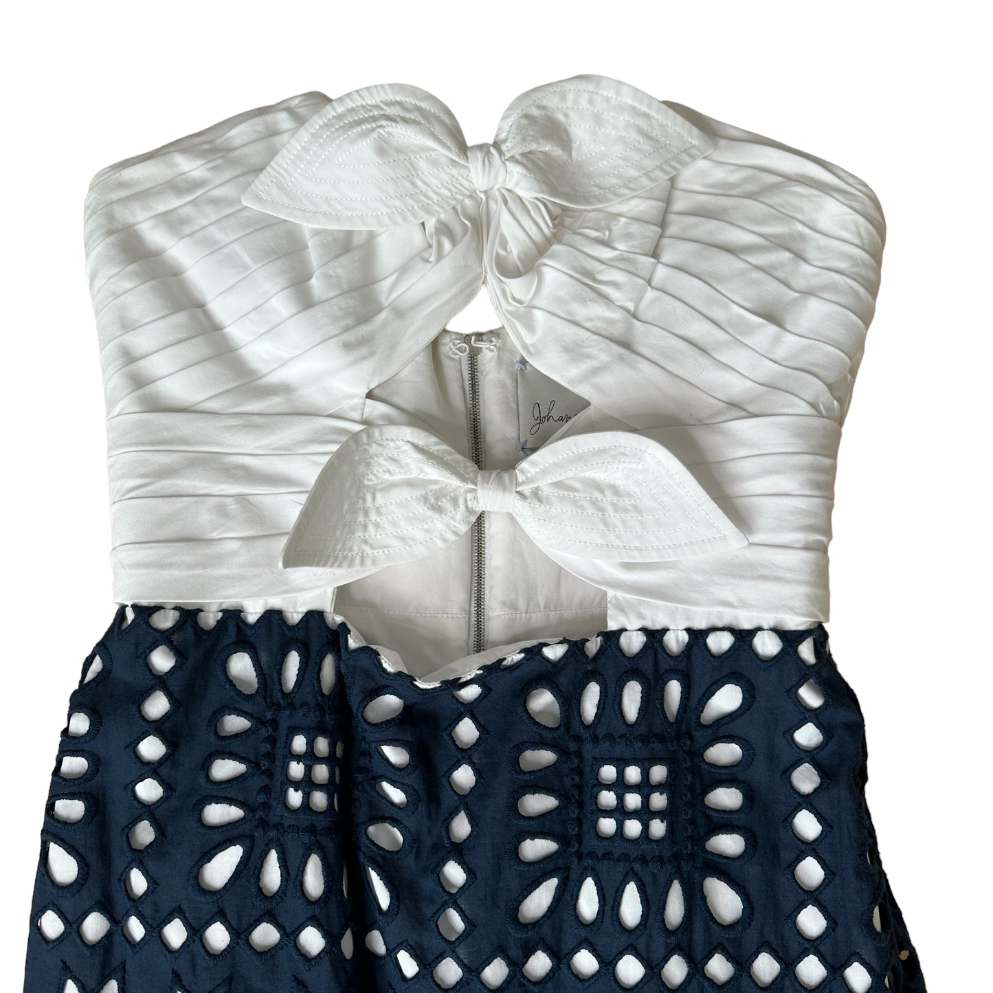 Navy & White Mermaid Dress - S