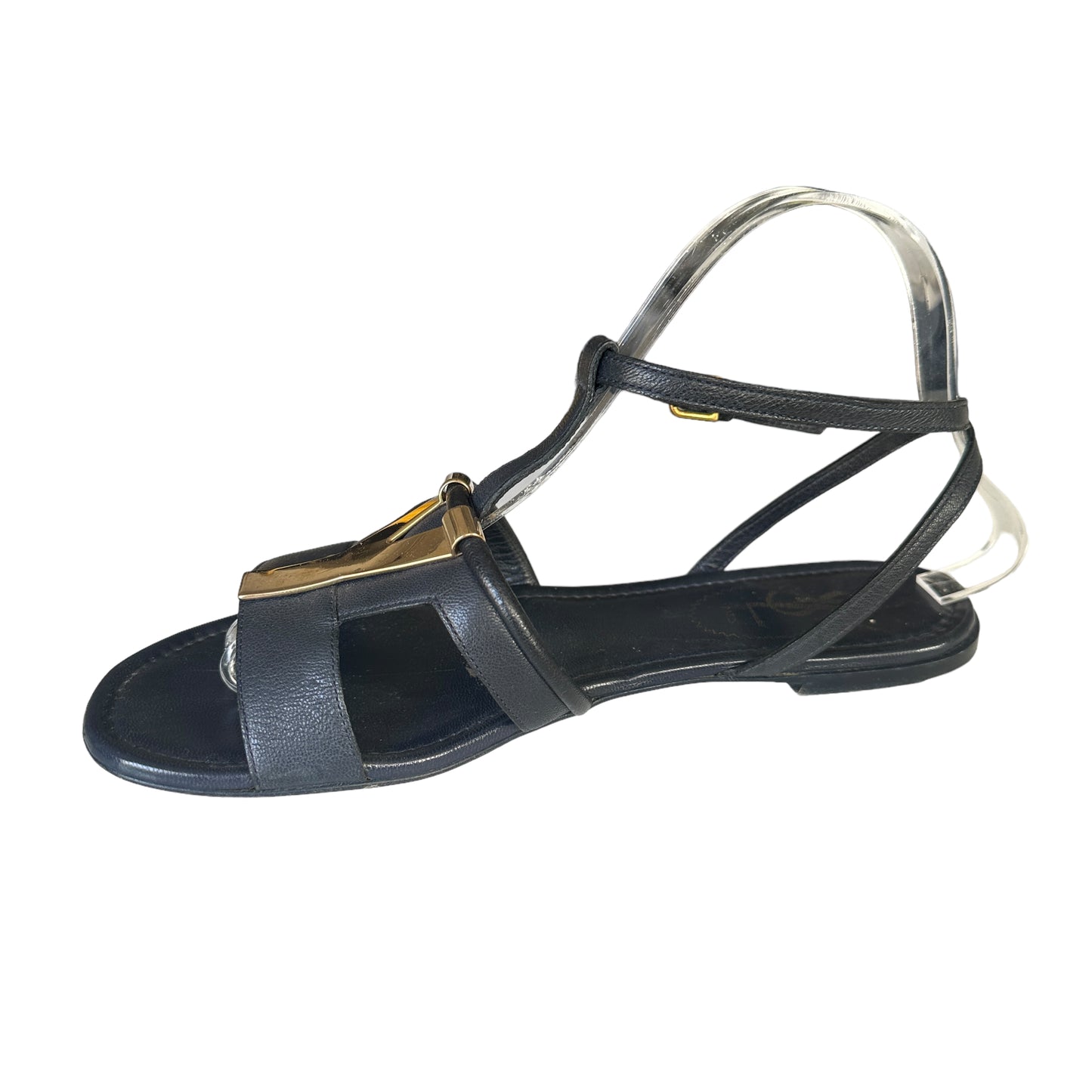 Navy Logo Sandals - 8