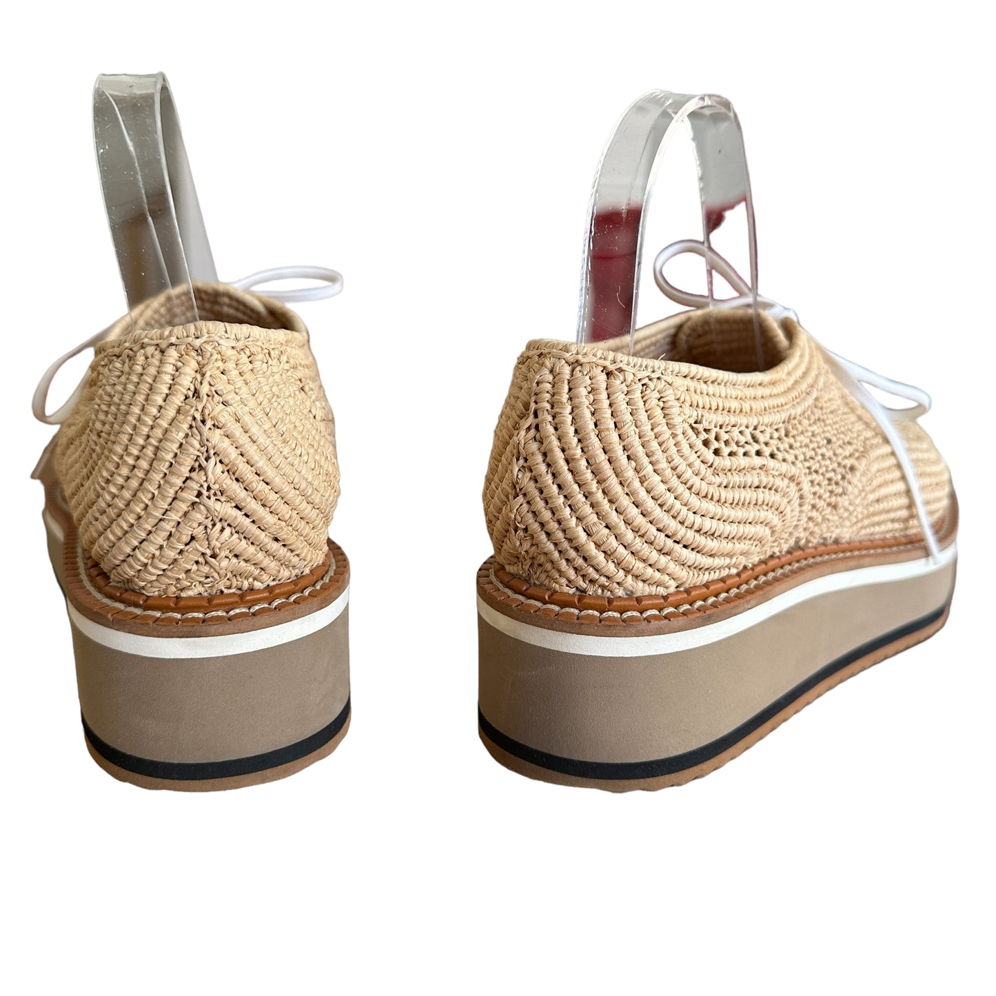 Raffia Platform Loafers - 10