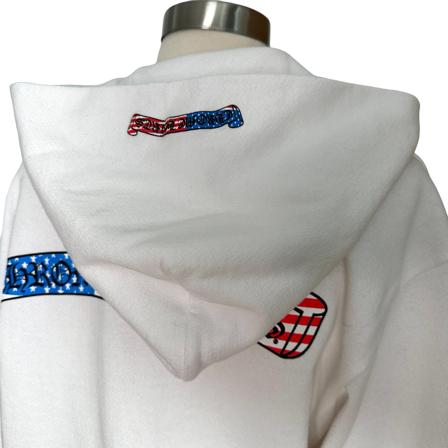White Hooded Sweatshirt - M