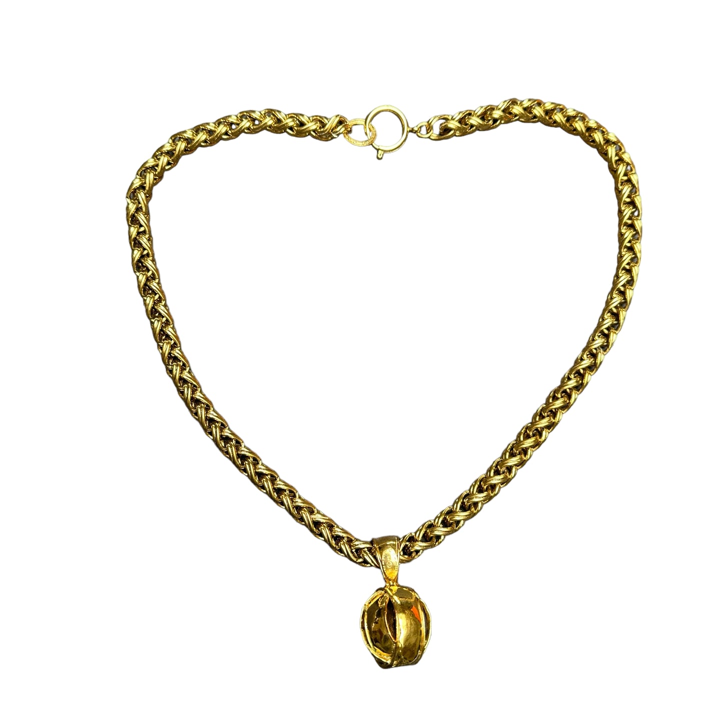 Vintage Chain Logo Necklace