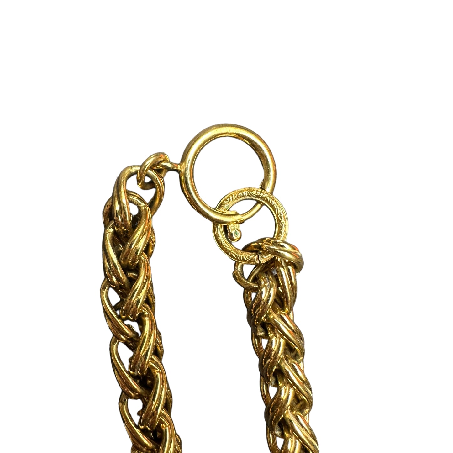 Vintage Chain Logo Necklace