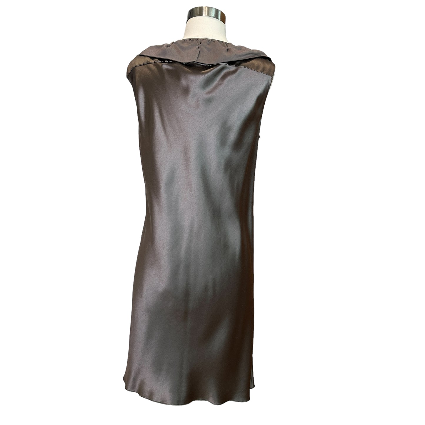 Taupe Silk Dress - L