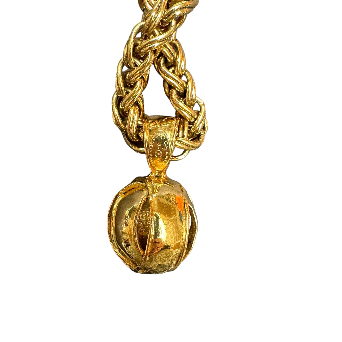 Vintage Chain Logo Necklace