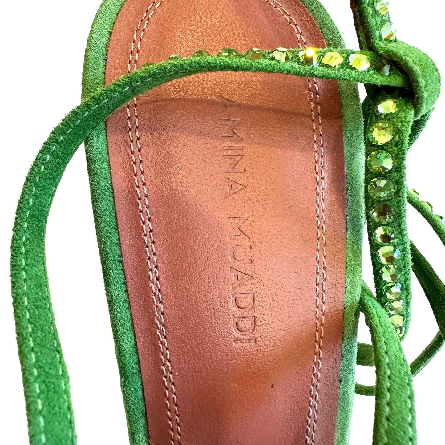 Green Crystals Heels - 6.5