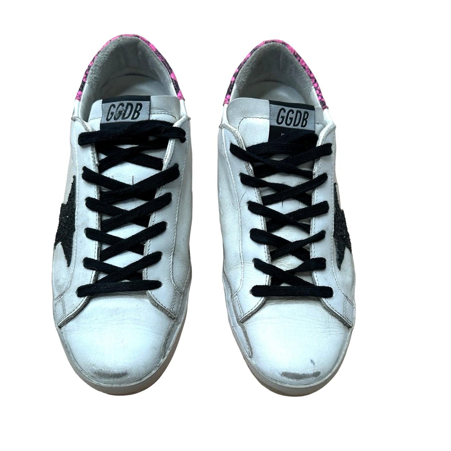 White Leather & Black Sparkles - 9