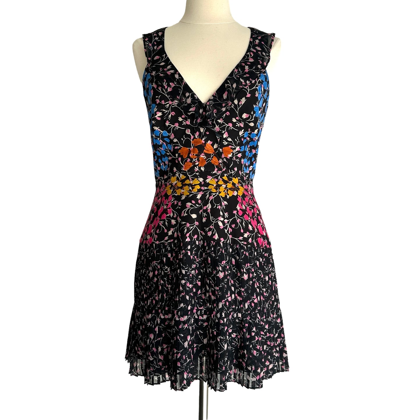 Black Floral Dress -  S