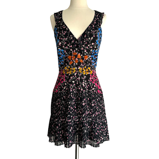 Black Floral Dress -  S