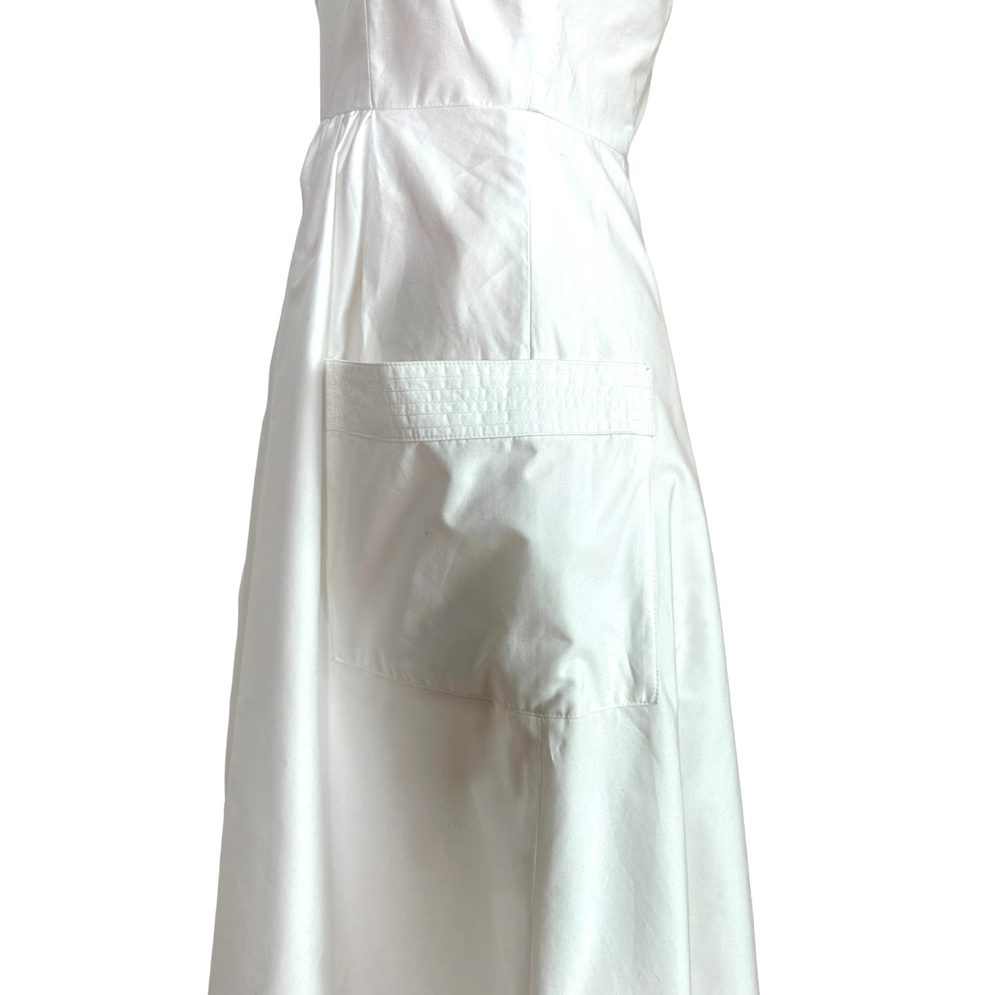 White Pockets Dress - XS
