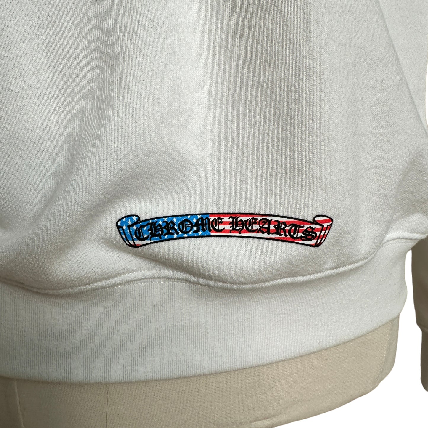 White Hooded Sweatshirt - M
