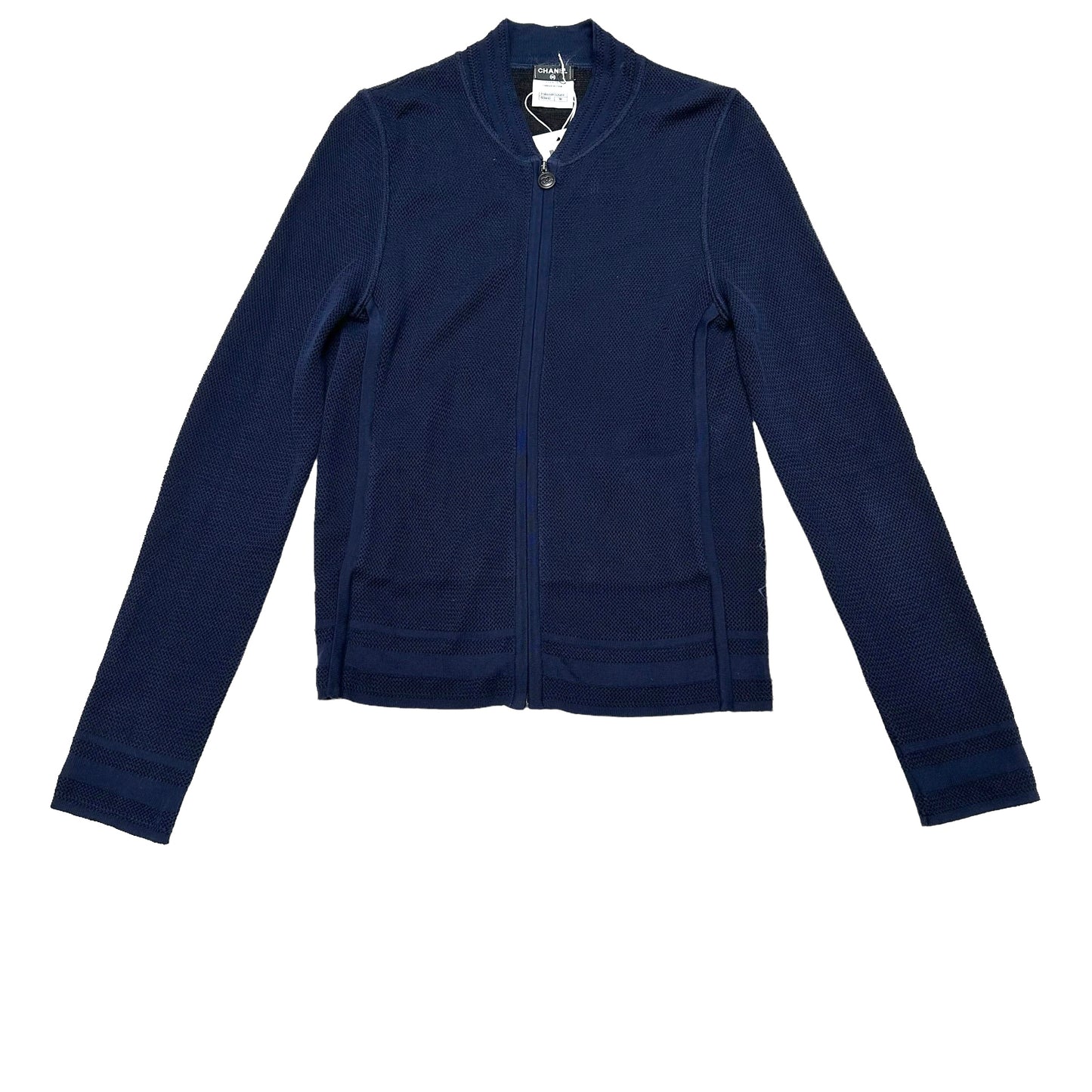 Navy Zipper Sweater - S/M
