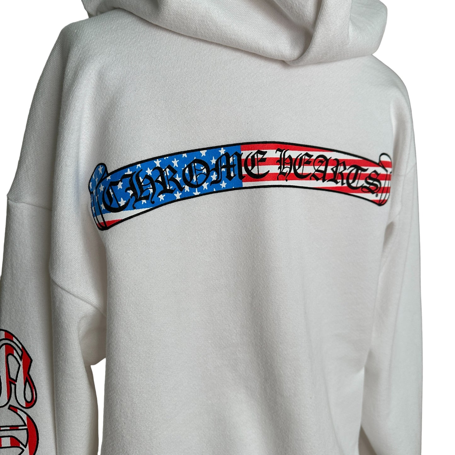 White Hooded Sweatshirt - M