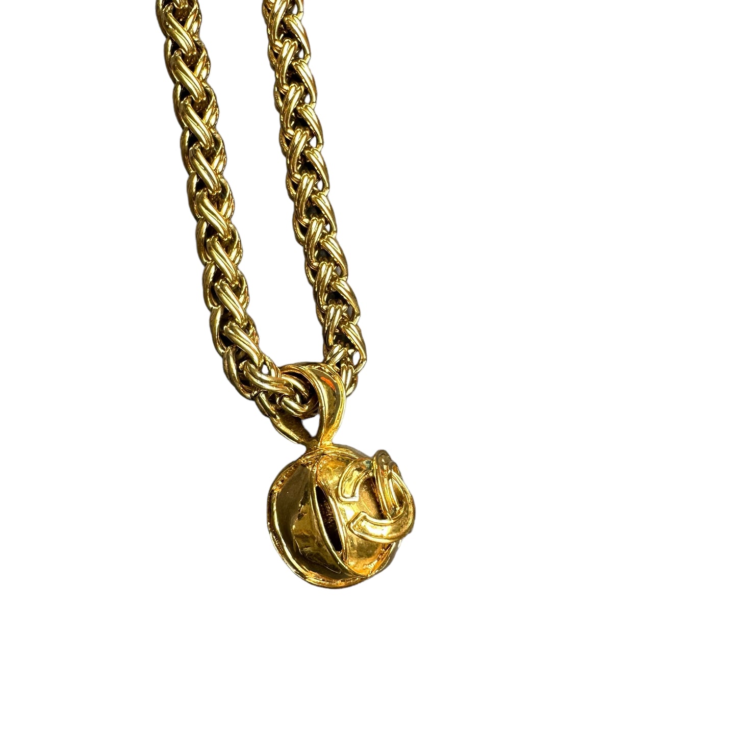 Vintage Chain Logo Necklace
