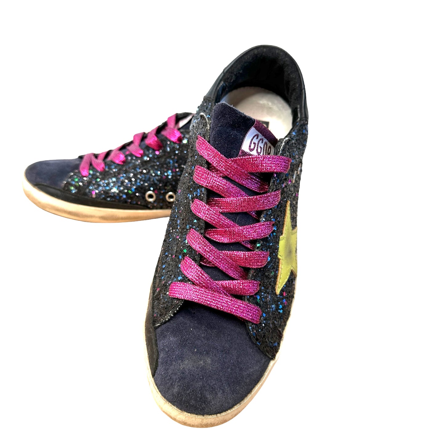 Navy Sparkles Sneakers - 9