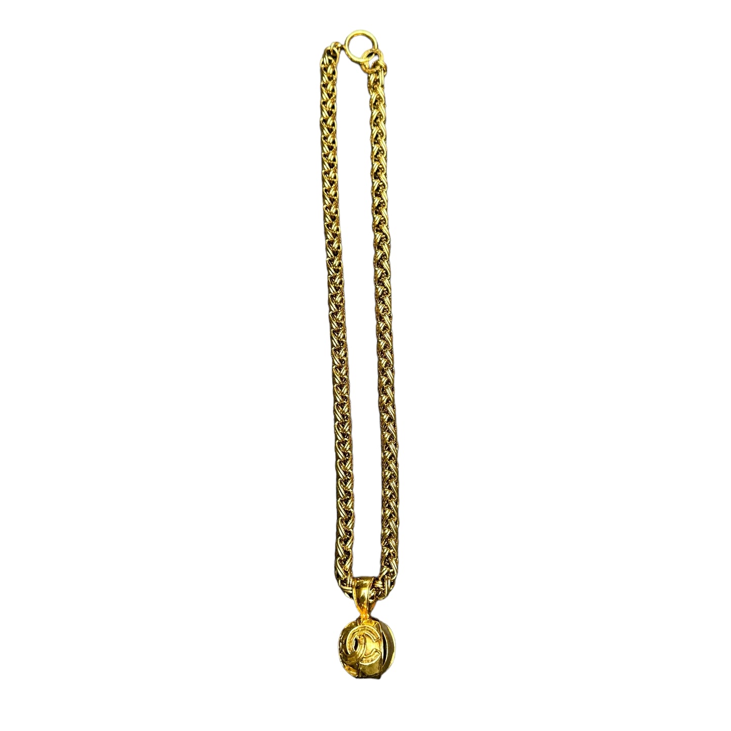 Vintage Chain Logo Necklace