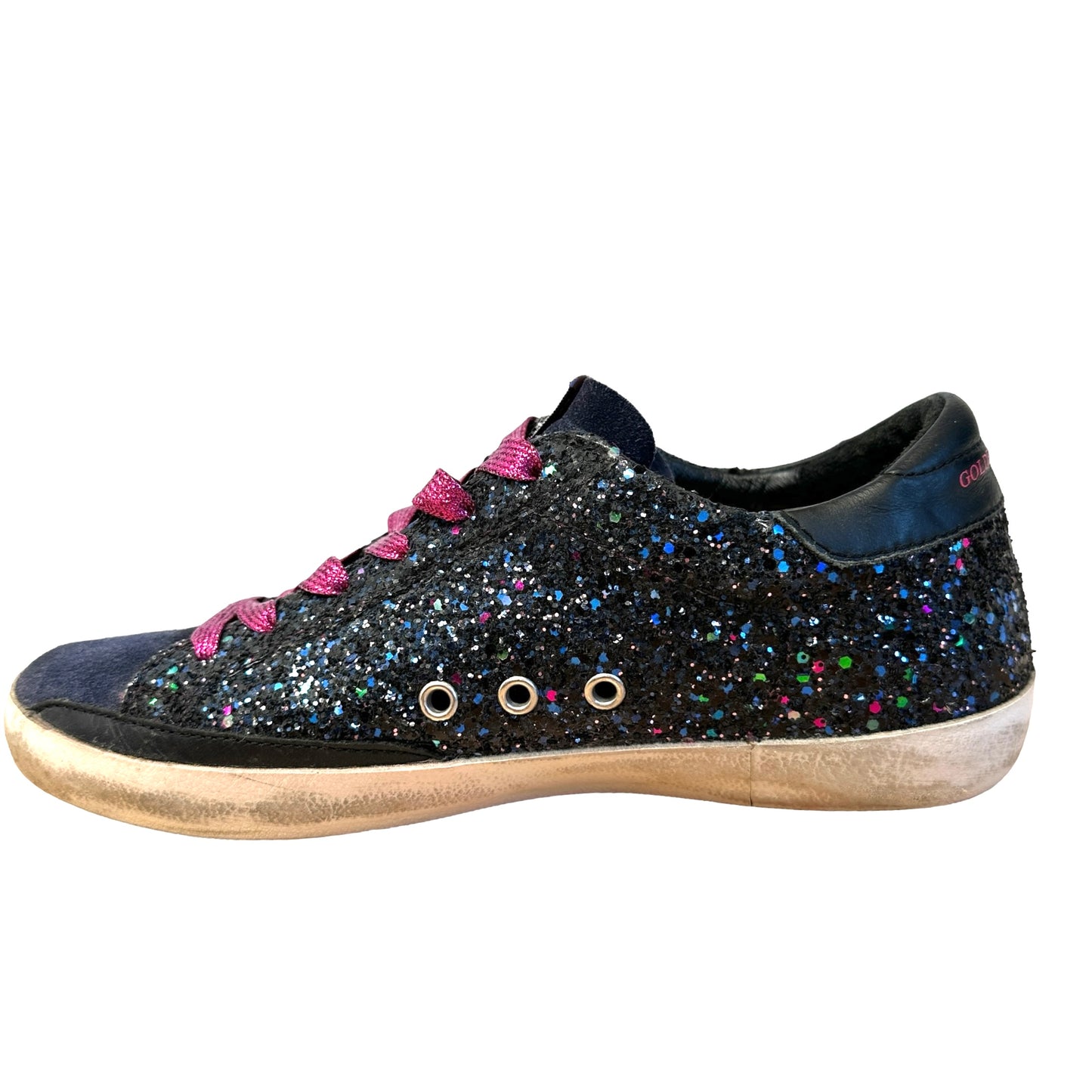 Navy Sparkles Sneakers - 9