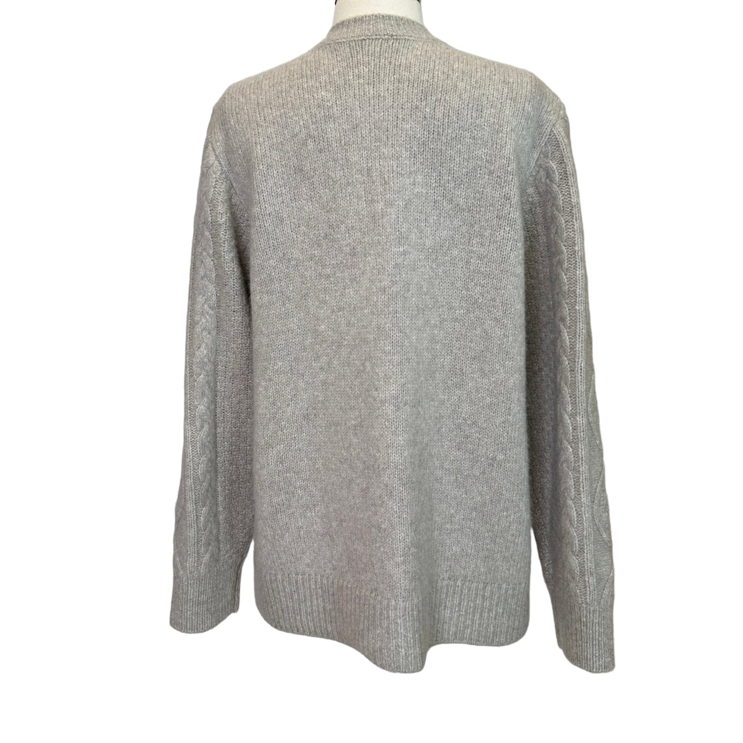 Oversized Grey Cardigan - XS