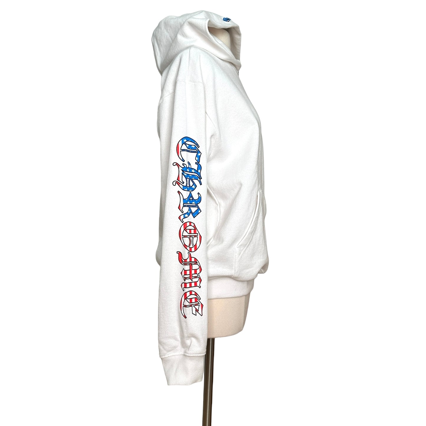 White Hooded Sweatshirt - M