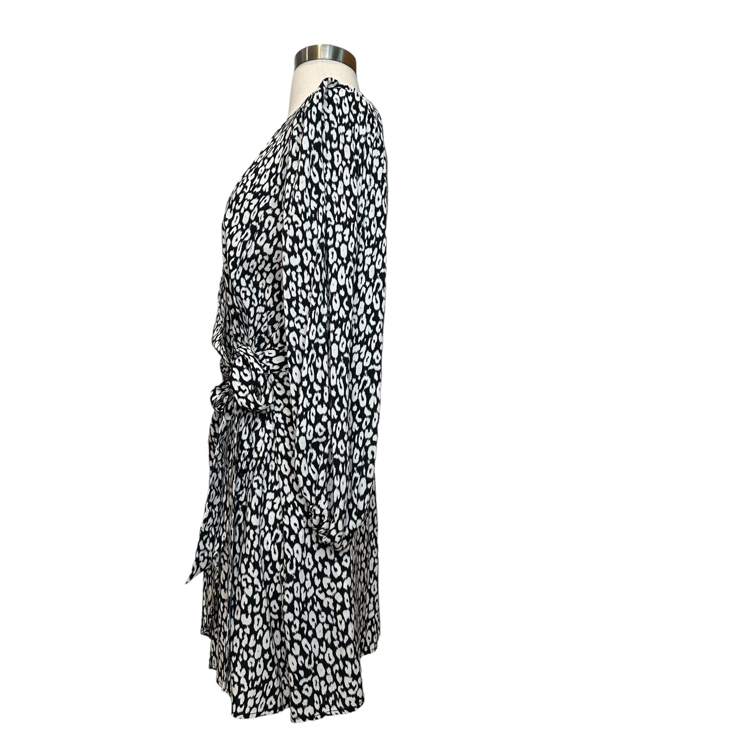 Black & White Leopard Dress - M