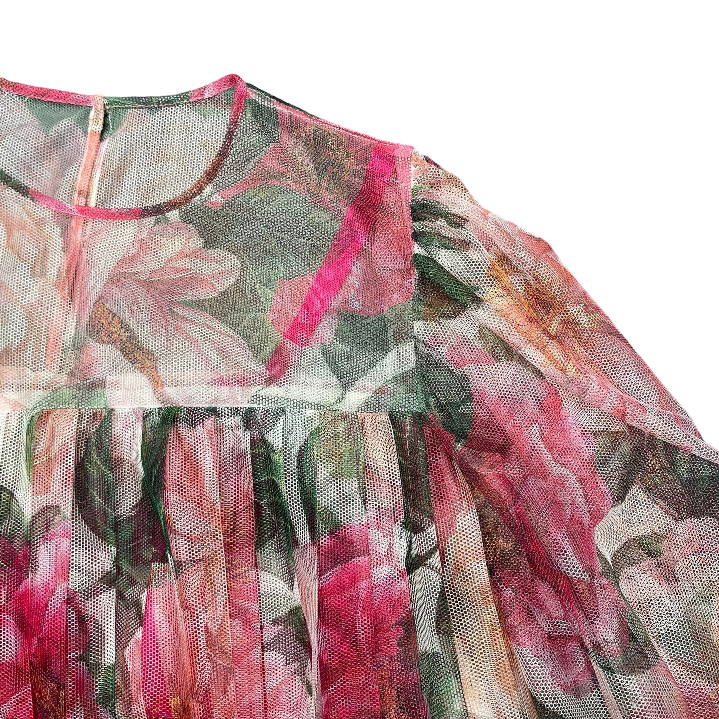Pink Floral Dress - M