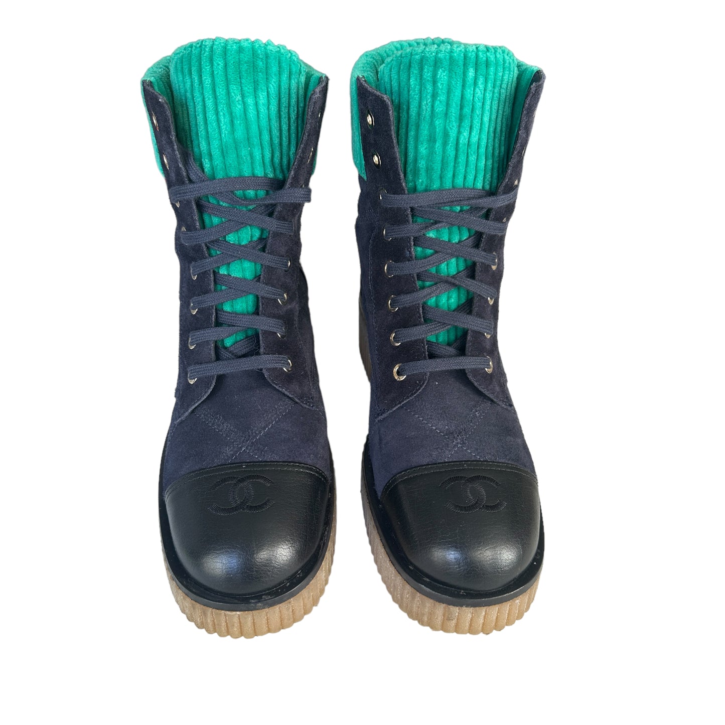 Leather, Suede & Velvet Boots - 8.5