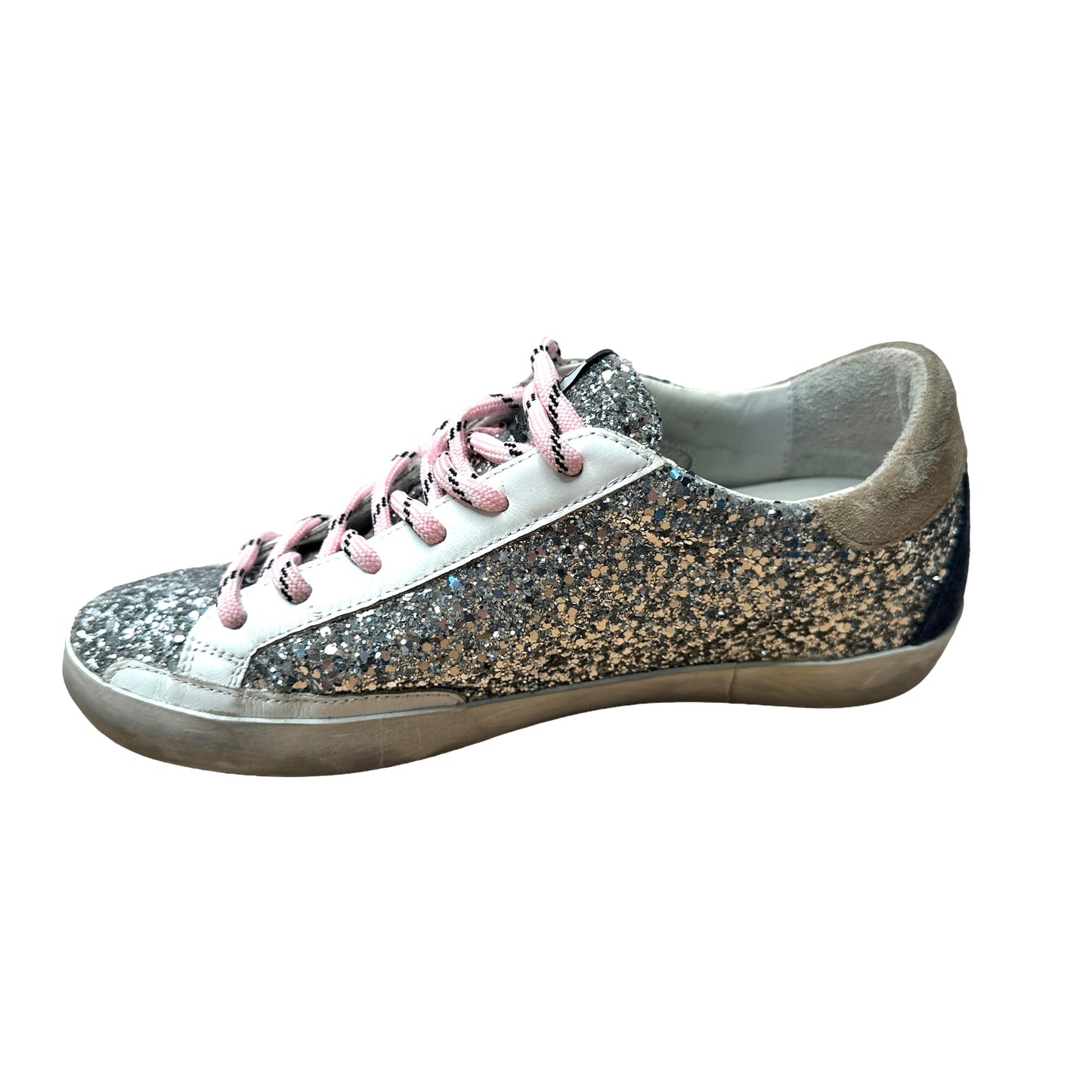 Silver Sparkles Sneakers - 9