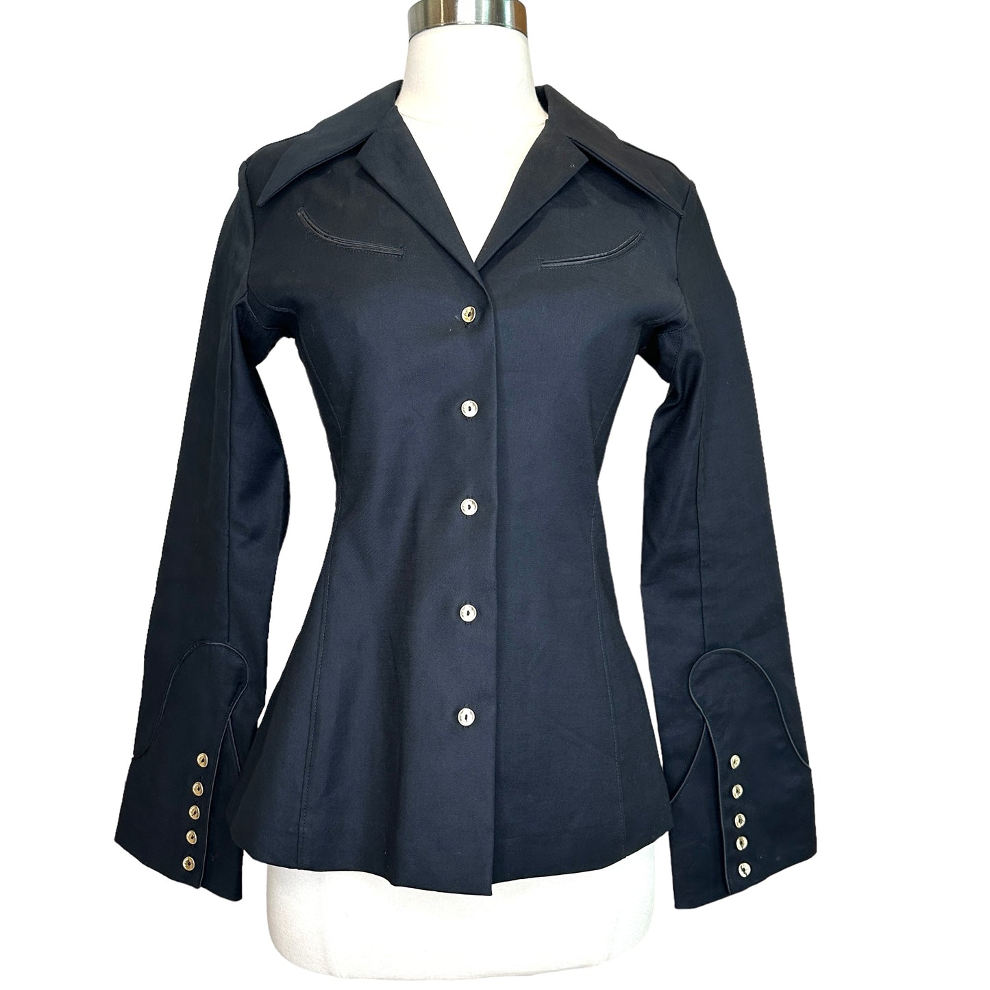 Black Structured Shirt - XS