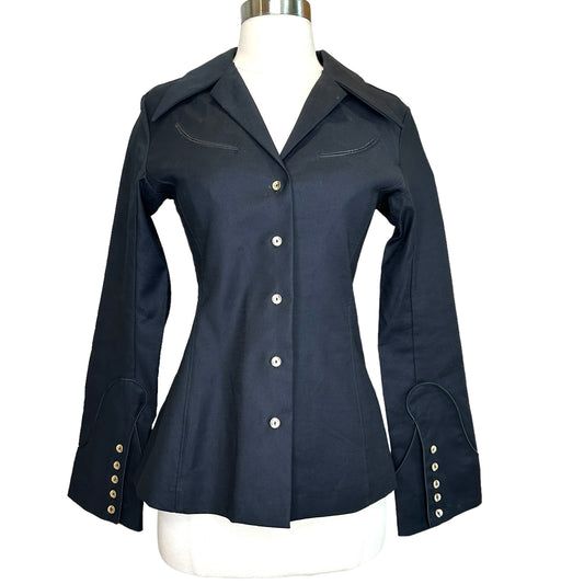 Black Structured Shirt - XS