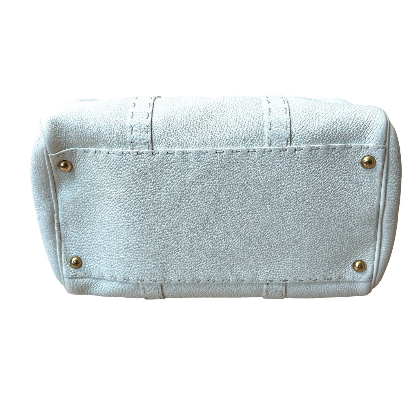 White Boston Selleria Bag