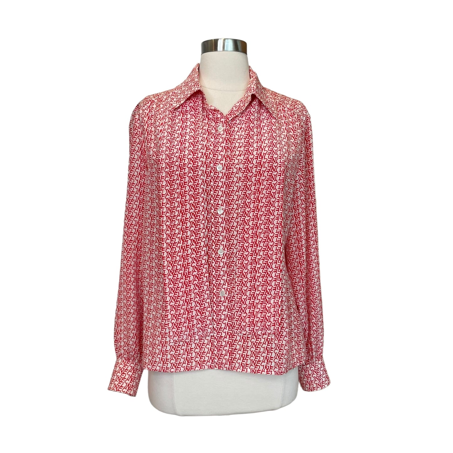 Logo Silk Shirt - M